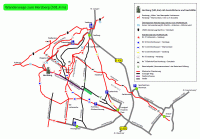 Karte der Wanderwege zum Herzberg